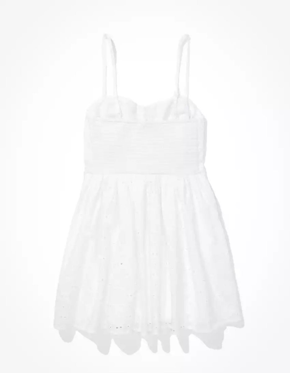 Mini Robe American Eagle AE Corset Cami Blanche Femme | DEM-47876120